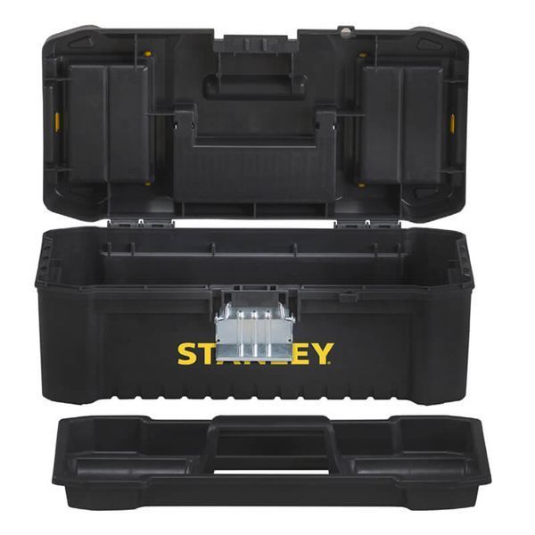 Ящик ESSENTIAL пластиковий з металевими застібками, розмір 316x156x128 мм (12.5 ) STANLEY STST1-75515 STST1-75515 фото