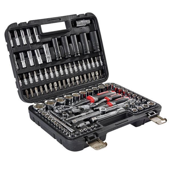 Набір головок торцевих 1/4&Prime; та 1/2&Prime; 111 предметів Vitals Master Impact + Superlock 186169 фото