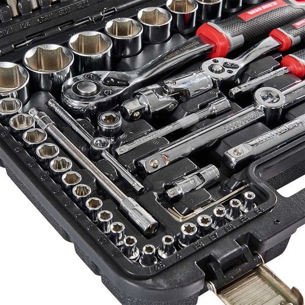Набір головок торцевих 1/4&Prime; та 1/2&Prime; 111 предметів Vitals Master Impact + Superlock 186169 фото