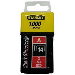 Скоби тип А висотою 14 мм, для степлера ручного Light Duty, в упаковці 1000 шт STANLEY 1-TRA209T 1-TRA209T фото