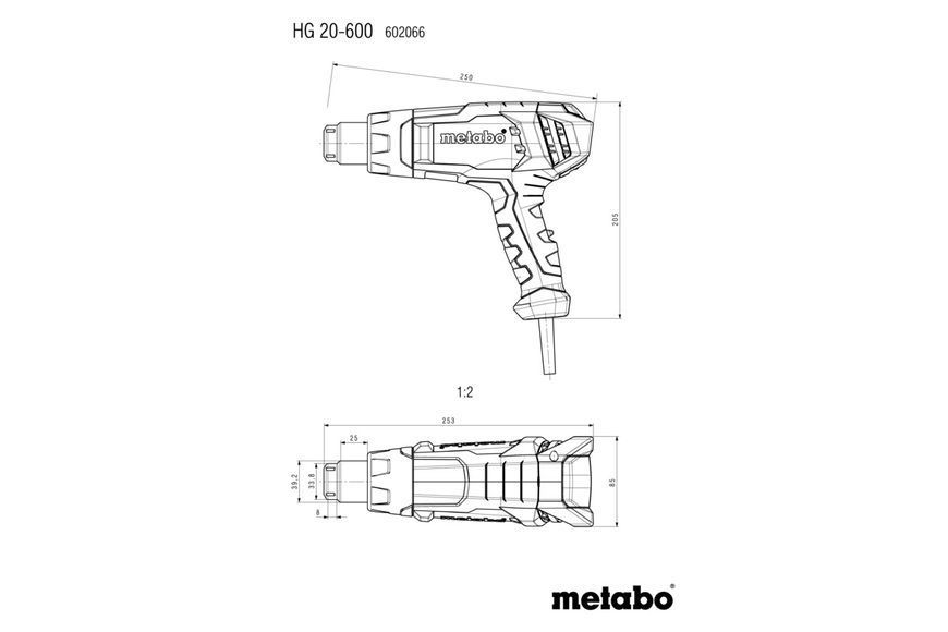 HG 20-600 (602066000) Фен технічний 602066000 фото
