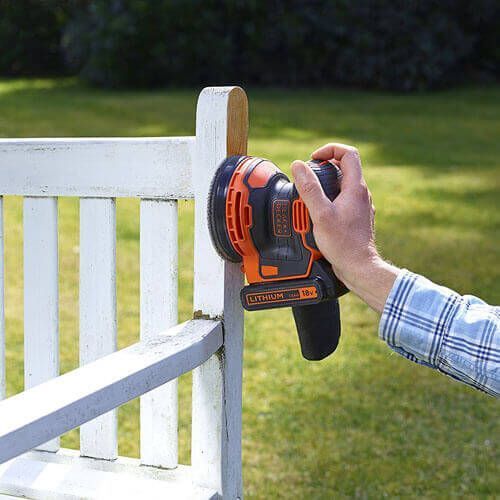 Шліфмашина ексцентрикова акумуляторна BLACK+DECKER BDCROS18N BDCROS18N фото