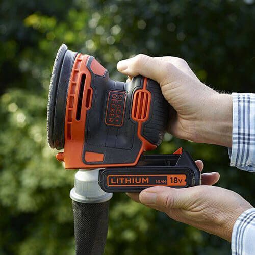 Шліфмашина ексцентрикова акумуляторна BLACK+DECKER BDCROS18 BDCROS18 фото