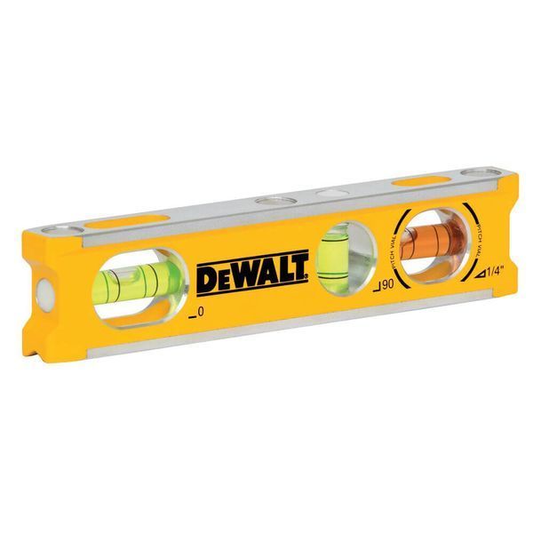 Рівень BILLET TORPEDO з алюмінію довжиною 165 мм з 3 капсулами і магнітами DeWALT DWHT42525-0 DWHT42525-0 фото