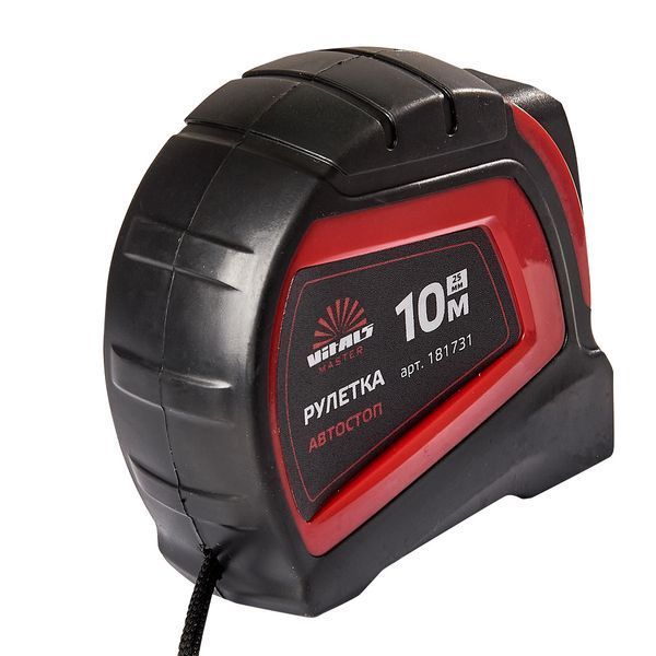 Рулетка 10 м &times; 25 мм автостоп Vitals Master 181731 фото