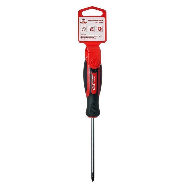 Викрутка хрестова Vitals Master S2, PH1х100 мм 179524 фото Викрутка хрестова Vitals Master S2, PH1х100 мм 179524 фото