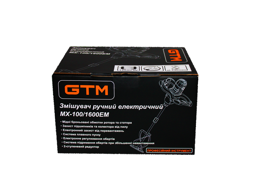 Міксер MX-100/1600EM ,1600Вт,М14,2 швидкості 180-400об/хв,300-700об/хв MX-100/1600EM фото