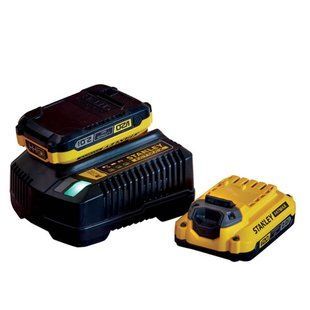 Зарядний пристрій та 2 акумулятора 18В STANLEY FATMAX SFMCB12D2 SFMCB12D2 фото