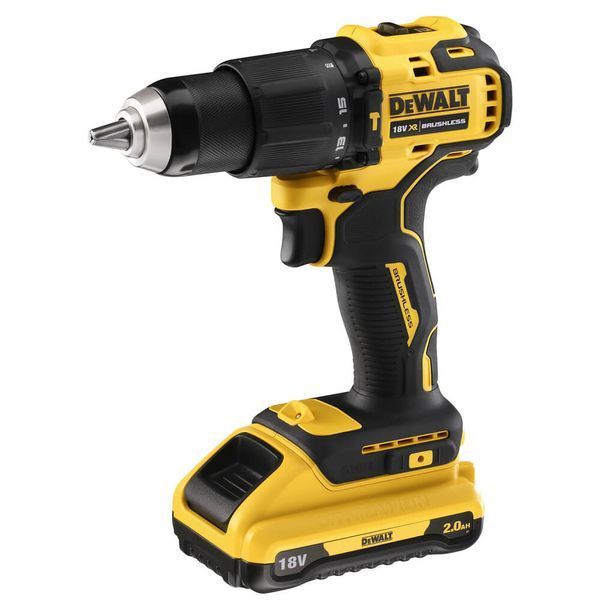 Дриль-шурупокрут акумуляторний безщітковий ударний DeWALT DCD709D2T DCD709D2T фото