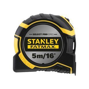Рулетка вимірювальна FatMax&reg;Autolock довжиною 5 м/16, шириною 25 мм, в обгумованому корпусі, з подвійною шкалою STANLEY FMHT43242-0 FMHT43242-0 фото