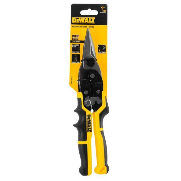 Ножиці по металу ERGO Aviation довжиною 250 мм, прямі DeWALT DWHT14675-0 DWHT14675-0 фото Ножиці по металу ERGO Aviation довжиною 250 мм, прямі DeWALT DWHT14675-0 DWHT14675-0 фото
