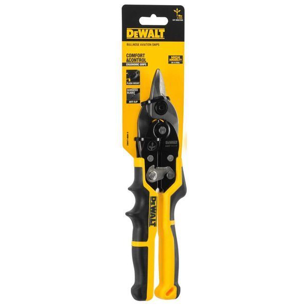 Ножиці по металу ERGO Aviation довжиною 235 мм, прямі з короткими губками DeWALT DWHT14694-0 DWHT14694-0 фото Ножиці по металу ERGO Aviation довжиною 235 мм, прямі з короткими губками DeWALT DWHT14694-0 DWHT14694-0 фото