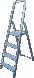 Стремянка 4сх. верх.сх.-0,78м ALW 404 ALW 404 фото 1