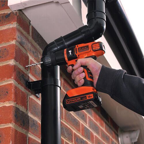 Дриль акумуляторний ударний BLACK+DECKER BDCH188N BDCH188N фото