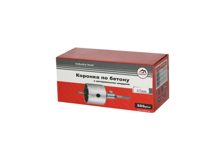 Коронка + 45мм в зборі, бетон, цегла 6900301076452 фото