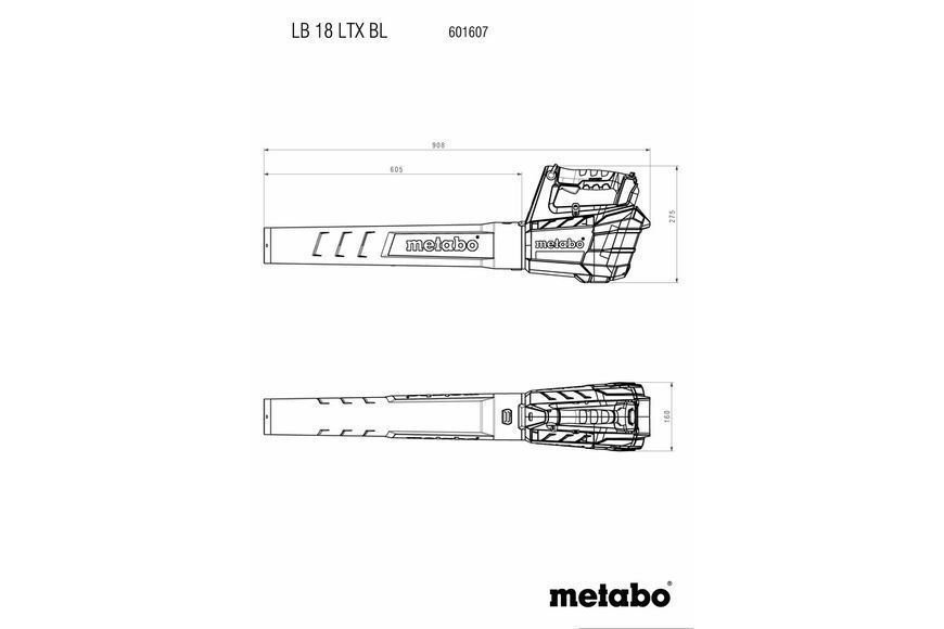 LB 18 LTX BL (601607850) Акумуляторна садова повітродувка 601607850 фото