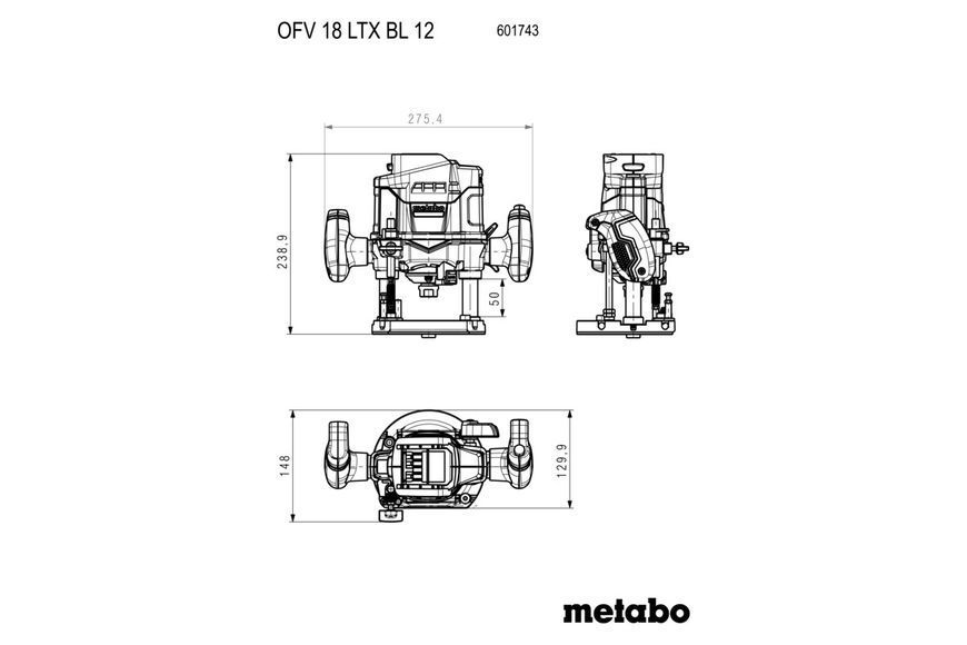 OFV 18 LTX BL 12 (601743660) Акумуляторний фрезер 601743660 фото