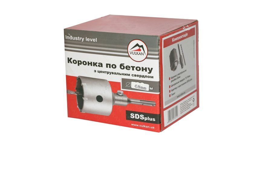 Коронка + 68мм в зборі, бетон, цегла 6900301076169 фото