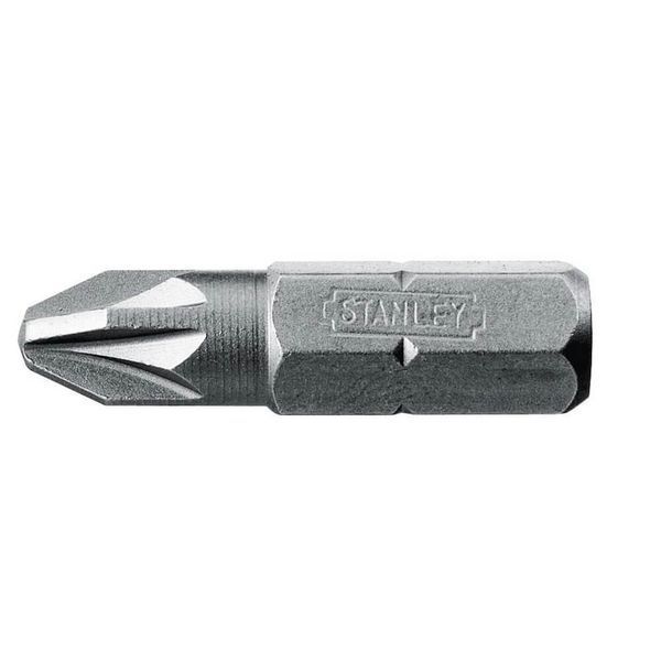 Біта з шестигранним хвостовиком 1/4 під шліц Pz2 довжиною 25 мм STANLEY 1-68-949 1-68-949 фото