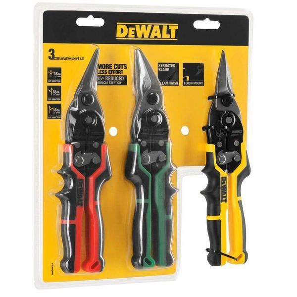 Набір ножиць з металу ERGO Aviation DeWALT DWHT14676-0 DWHT14676-0 фото Набір ножиць з металу ERGO Aviation DeWALT DWHT14676-0 DWHT14676-0 фото