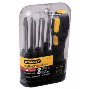Викрутка - набір Multifunctional з дев&rsquo;ятьма змінними стрижнями - битами STANLEY 0-62-511 0-62-511 фото