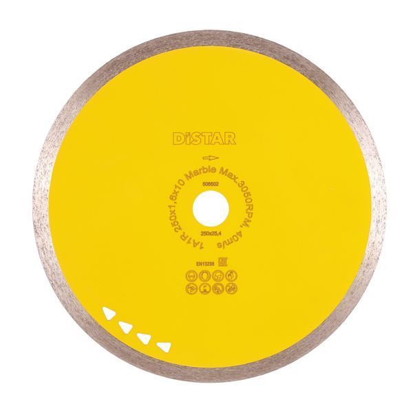 Круг алмазний вiдрiзний 1A1R 250x1,6x10x25,4 Marble 11120053019 фото