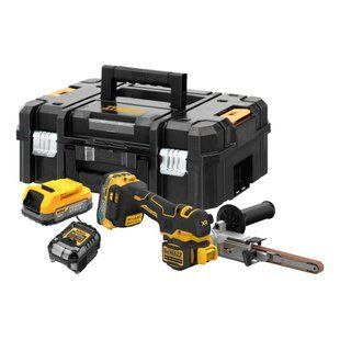 Напилок стрічковий акумуляторний безщітковий DeWALT DCM200E2T DCM200E2T фото
