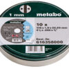 10 відрізних дисків «SP» 115×1,0x22,23 Inox, TF 41 (616358000)METABO