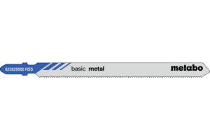 5 пилкових полотен Metabo для лобзиків «basic metal». 106/ 1.2 мм (623629000)