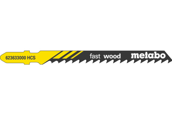 100 пилкових полотен Metabo для лобзиків «fast wood». 74/ 4.0 мм (623712000)