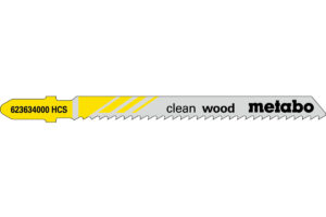 3 пилкових полотна Metabo для лобзиків «clean wood». 74/ 2.5 мм (623961000)