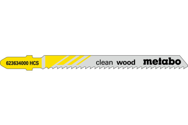25 пилкових полотен Metabo для лобзиків «clean wood». 74/ 2.5 мм (623691000)