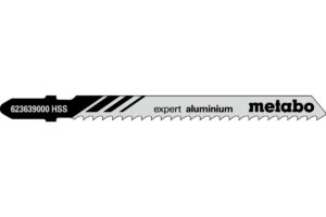 25 пилкових полотен Metabo для лобзиків «expert aluminium». 74/3.0 мм (623622000)