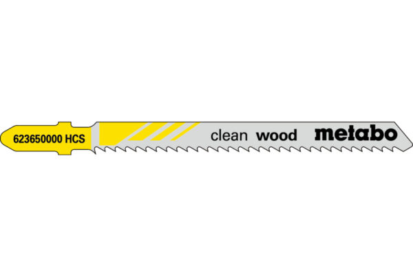 25 пилкових полотен Metabo для лобзиків «clean wood». 74/ 2.5 мм (623608000)