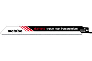 2 пилкових полотна Metabo для шабельних пилок «expert cast iron premium». 200/ 1.0 мм (626565000)