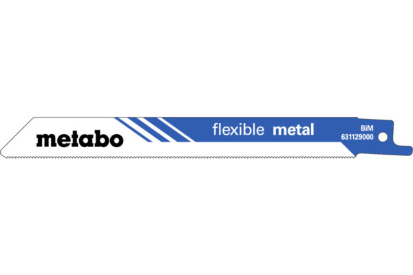 2 пилкових полотна Metabo для шабельних пилок «flexible metal». 150 x 0.9 мм (631129000)