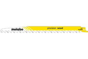 5 пилкових полотен Metabo для шабельних пилок «precision wood». 240 x 1.5 мм (631490000)