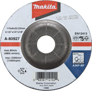 Шліфувальний диск по металу 180х6 24R MAKITA D-18471