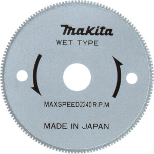 Алмазний диск по керамічній плитці та склу суцльний 85х15х1,8 мокр. MAKITA B-21098