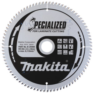 Ріжучий диск TCT для ламінату 250 х 30 х 84T MAKITA B-29480