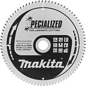 Ріжучий диск TCT для ламінату 260 х 30 х 84T MAKITA B-29496