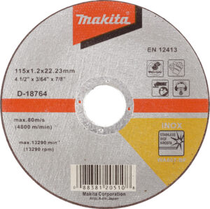 Тонкий відрізний диск для нержавіючої сталі 115х1,2 60Т, плаский MAKITA D-18764