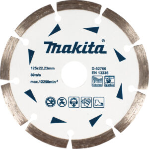 Алмазний диск по бетону та мармуру сегмент 125×22.23 мм MAKITA D-52766
