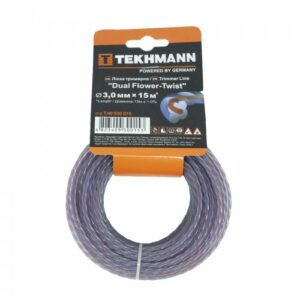 Волосінь для садових триммеров Tekhmann “Dual flower-twist” 3.0 мм х 15 м TEKHMANN