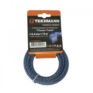 Волосінь для садових триммеров Tekhmann “Flower-twist” 2,4 мм х 15 м TEKHMANN