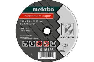 Відрізний диск Metabo super 180×3,0x22,23 алюміній, TF 41 (616122000)
