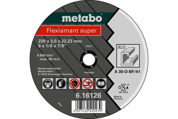 Відрізний диск Metabo super 150×3,0x22,23 алюміній, TF 41 (616753000)