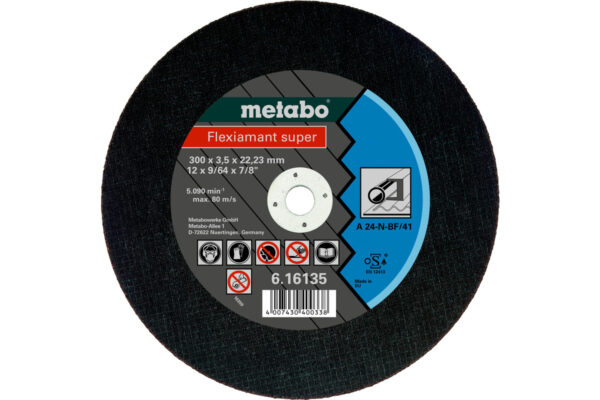 Відрізний диск Metabo super 300×3,5×22,2 сталь, TF 41 (616135000)
