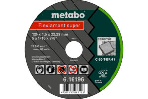 Відрізний диск Metabo super 125×1,5×22,23 кераміка, TF41 (616196000)