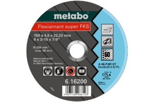Відрізний диск Metabo Super FKS 60, 150×4,0x22,23, нержавіюча сталь, SF 27 (616200000)